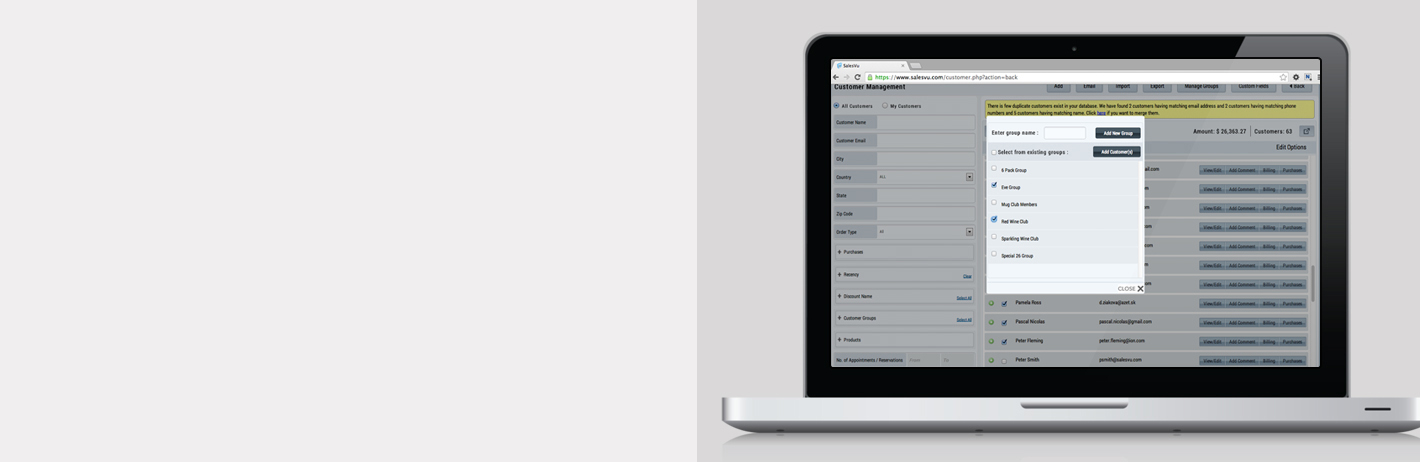 Manage Customer Groups